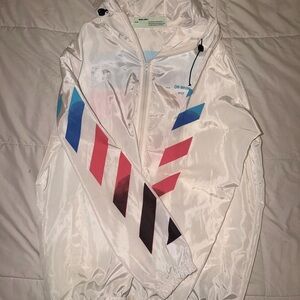 Off-White Multicolor Striped Jacket